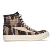 Rick Owens Retro High Sun Sneakers Brown, Herr