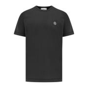 Stone Island Bomull Logo T-shirt Black, Herr