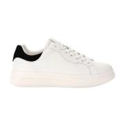 Guess Vita sportiga lädersneakers White, Herr