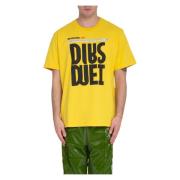 Doublet Gul Logo Tee AI-Genererad Stil Yellow, Herr