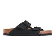 Birkenstock Svarta Arizona Sandaler Black, Dam