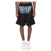 SKY High Farm Svarta Mesh Shorts för Aktivt Slitage Black, Herr