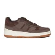 Ralph Lauren Sneakers Sprt i brunt läder Brown, Herr