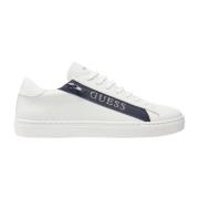 Guess Vita sportiga syntetiska sneakers White, Herr