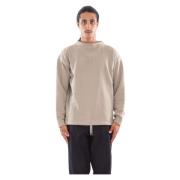 C.p. Company Upphöjd Fleece Boxy Sweatshirt Beige, Herr