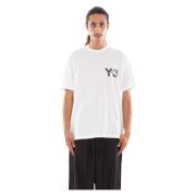 Y-3 Kritvit Faded Logo Tee White, Herr