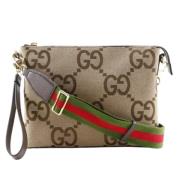 Gucci Vintage Pre-owned Canvas gucci-vskor Beige, Dam