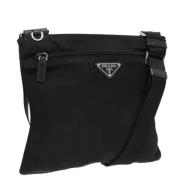 Prada Vintage Pre-owned Nylon prada-vskor Black, Dam