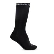 Vetements Strumpor med logotyp Black, Herr