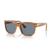 Persol Klassiska solglasögon med svarta bågar Brown, Unisex