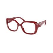 Prada Glasses 0PR 10Zv-15D1O1 Red, Unisex