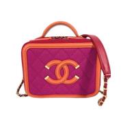 Chanel Vintage Pre-owned Canvas chanel-vskor Pink, Dam