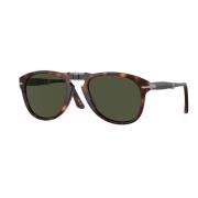 Persol Retro Runda Solglasögon Brown, Unisex