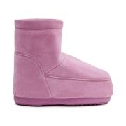 Moon Boot Rosa Mocka Snö stövlar med Termisk Design Pink, Dam