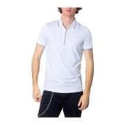 Armani Exchange Vit Bomullspolo Skjorta Vår/Sommar Kollektion White, H...