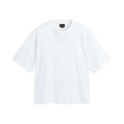 Birgitte Herskind Oversized Klassisk Svart Bomull T-shirt White, Dam