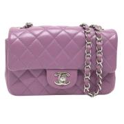 Chanel Vintage Pre-owned Laeder chanel-vskor Purple, Dam