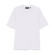 Represent Oversize Jersey Bomull T-shirt med R Broderi White, Herr