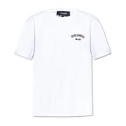 Dsquared2 T-shirt med präglat logotyp White, Herr