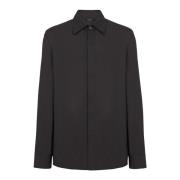 Balmain Nylon Skjorta Black, Herr