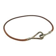 Hermès Vintage Pre-owned Laeder halsband Brown, Dam