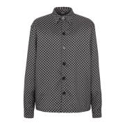 Balmain Monogram nylon overshirt Black, Herr