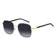 Hugo Boss Svart Metall Solglasögon UV-skydd Black, Dam