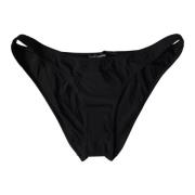 Dolce & Gabbana Svarta Bikini Bottoms med Logodetaljer Black, Dam