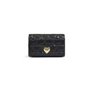 Love Moschino Snygg Polyeten Handväska Damkollektion Black, Dam