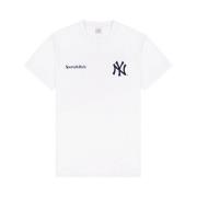 Sporty & Rich Yankees Logo Print Vit T-shirt White, Dam