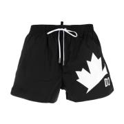 Dsquared2 Ikoniska Logga Badshorts Black, Herr