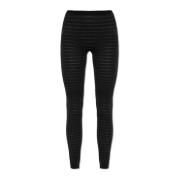 Alaïa Genomskinliga leggings Black, Dam