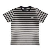 HUF Randig Stickad Topp Kräm T-shirt Multicolor, Herr