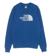 The North Face Blå Crewneck Sweatshirt Lätt Långärmad Blue, Herr