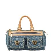 Louis Vuitton Vintage Pre-owned Canvas handvskor Blue, Dam