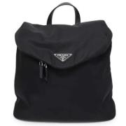 Prada Vintage Pre-owned Nylon ryggsckar Black, Dam