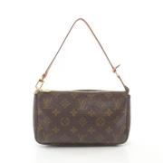 Louis Vuitton Vintage Pre-owned Canvas handvskor Brown, Dam