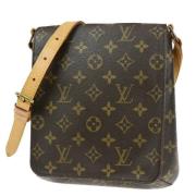 Louis Vuitton Vintage Pre-owned Canvas axelremsvskor Brown, Dam