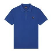 Paul & Shark Polo i ekologisk bomull med Heritage-logotyp Blue, Herr