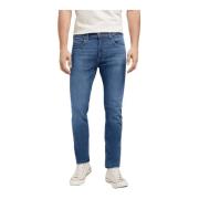 Lee Slim Straight Jeans Blue, Herr