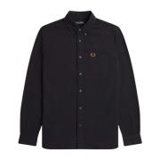 Fred Perry Klassisk Oxford Button-Down Skjorta Black, Herr