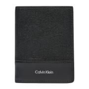 Calvin Klein Läder Herr Plånbok Vår/Sommar Kollektion Black, Herr