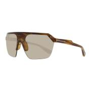 Tom Ford Brun Mono Linssolglasögon UV-skydd Brown, Herr