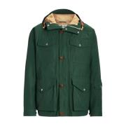 Polo Ralph Lauren Grön Field Jacket Dragkedja Logo Green, Herr