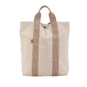 Hermès Vintage Pre-owned Canvas handvskor Beige, Dam