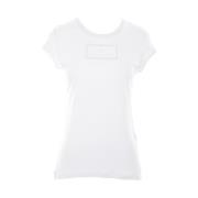 Elisabetta Franchi Krit Modal T-shirts och Polos White, Dam