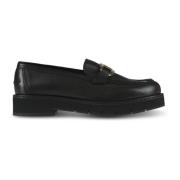 Salvatore Ferragamo Platta skor med dubbel Gancio-ornament Black, Dam