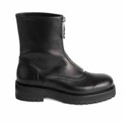 Dondup Svarta Kalvskinn Ankelboots Black, Dam