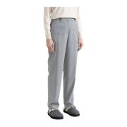 Peserico Stretch ull klassiska byxor Gray, Dam