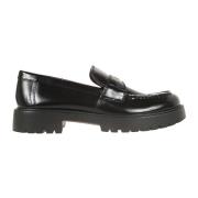 Tory Burch Svarta Läderloafers Eleganta Skor Black, Dam